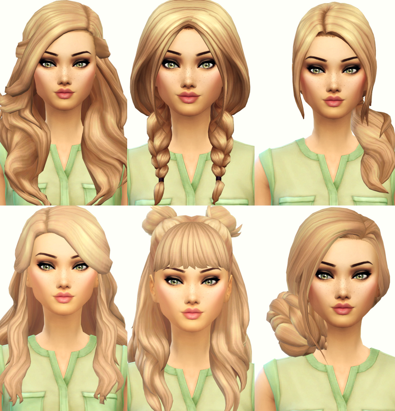 Sims 4 Drill Hair